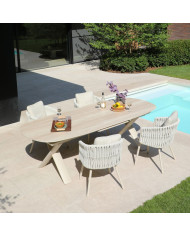 Table céramique PRADO 163/203 cm Les Jardins du Sud