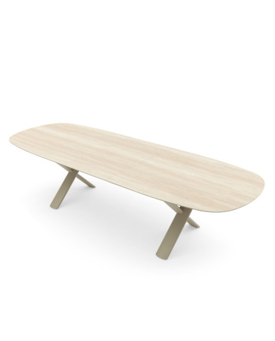 CANNES extendable oval ceramic table 250/310 cm by Les Jardins du Sud