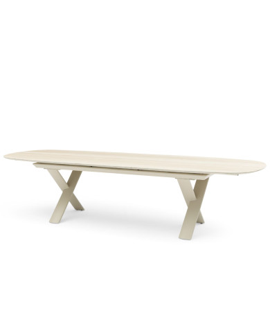 CANNES extendable oval ceramic table 250/310 cm by Les Jardins du Sud