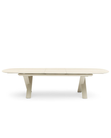 CANNES extendable oval ceramic table 250/310 cm by Les Jardins du Sud