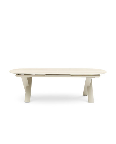 CANNES extendable oval ceramic table 250/310 cm by Les Jardins du Sud