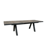 PRADO ceramic table 163/203 cm by Les Jardins du Sud