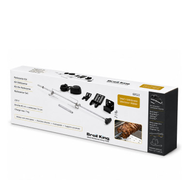 Rotisserie kit with mains-powered motor by Broil King