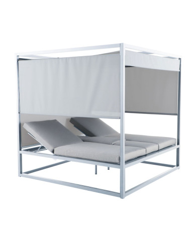 Daybed CUBE blanc Les Jardins du Sud