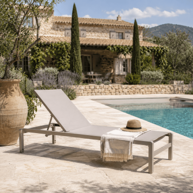 Bain de soleil ROME taupe Les Jardins du Sud
