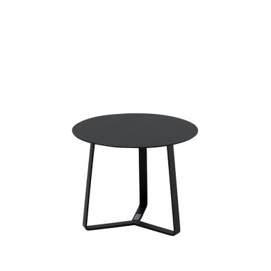Table d'appoint anthracite Ø44 cm VERONE Les Jardins du Sud