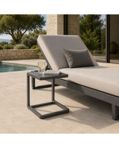 Table basse anthracite CORAL Les Jardins du Sud