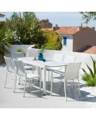 MALIBU ceramic extendable table by Les Jardins du Sud