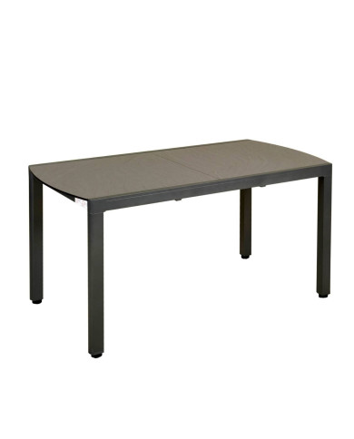 Table extensible balcon AMAKA grise + 4 chaises Les Jardins