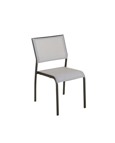 TIMEO stackable garden chair space grey Les Jardins