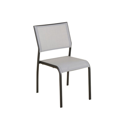 TIMEO stackable garden chair space grey Les Jardins