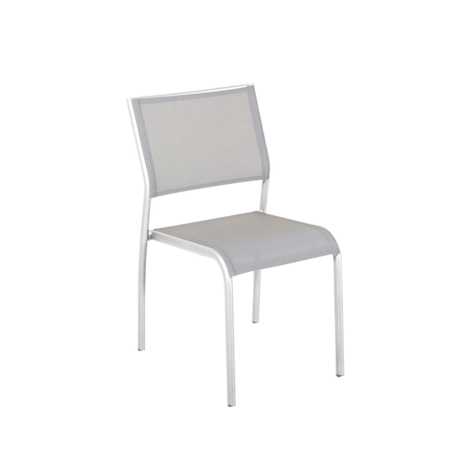 Chaise empilable TIMEO blanche Les Jardins du Sud