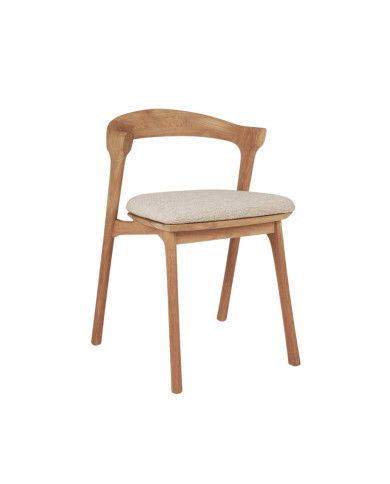 BOK Ethnicraft table 162 cm + 4 chairs with cushion