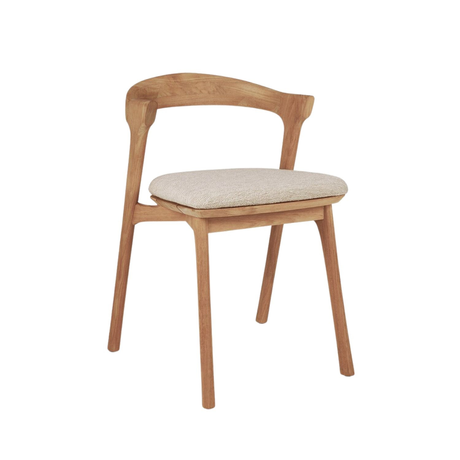 Table BOK Ethnicraft 162 cm + 4 chaises avec coussin