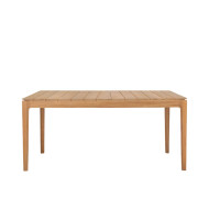 Table BOK Ethnicraft 162 cm + 4 chaises avec coussin