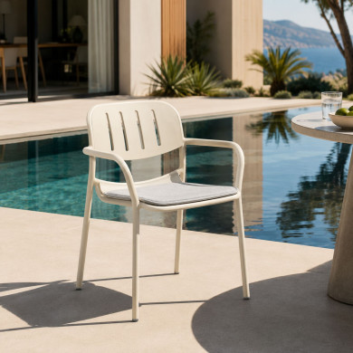 Fauteuil SUNNY beige Les Jardins du Sud