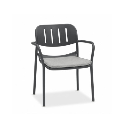 SUNNY dark grey armchair by Les Jardins du Sud