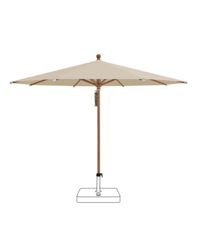 PIAZZA® round parasol Ø250 cm quality 4 Glatz