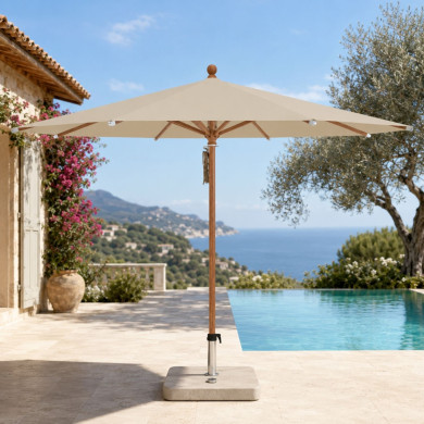 PIAZZA® round parasol Ø250 cm quality 4 Glatz