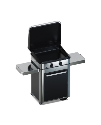 Combo plancha gaz ENOSIGN 65 inox sur chariot ENO