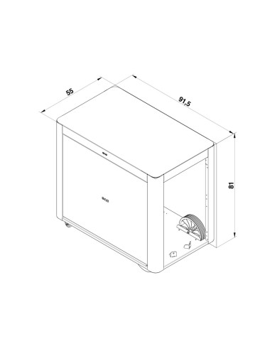 ACHILLE Cargo trolley with curtain ENO