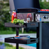 INITIAL 65 stainless steel gas plancha combo on trolley ENO