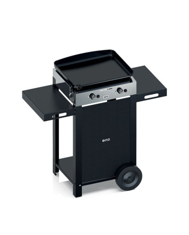 INITIAL 50 stainless steel gas plancha combo on trolley ENO