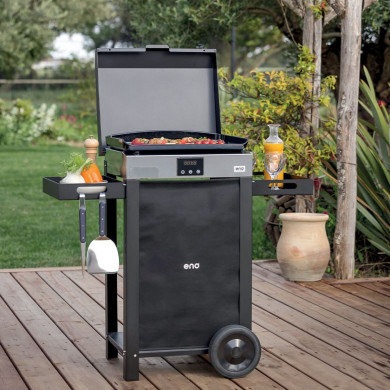 Combo plancha électrique INITIAL 50 inox sur chariot ENO