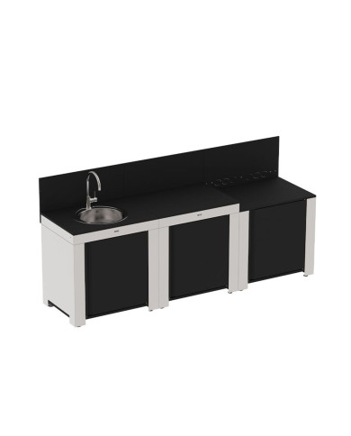 Cuisine extérieure CLASSIC 3 modules inox ENO